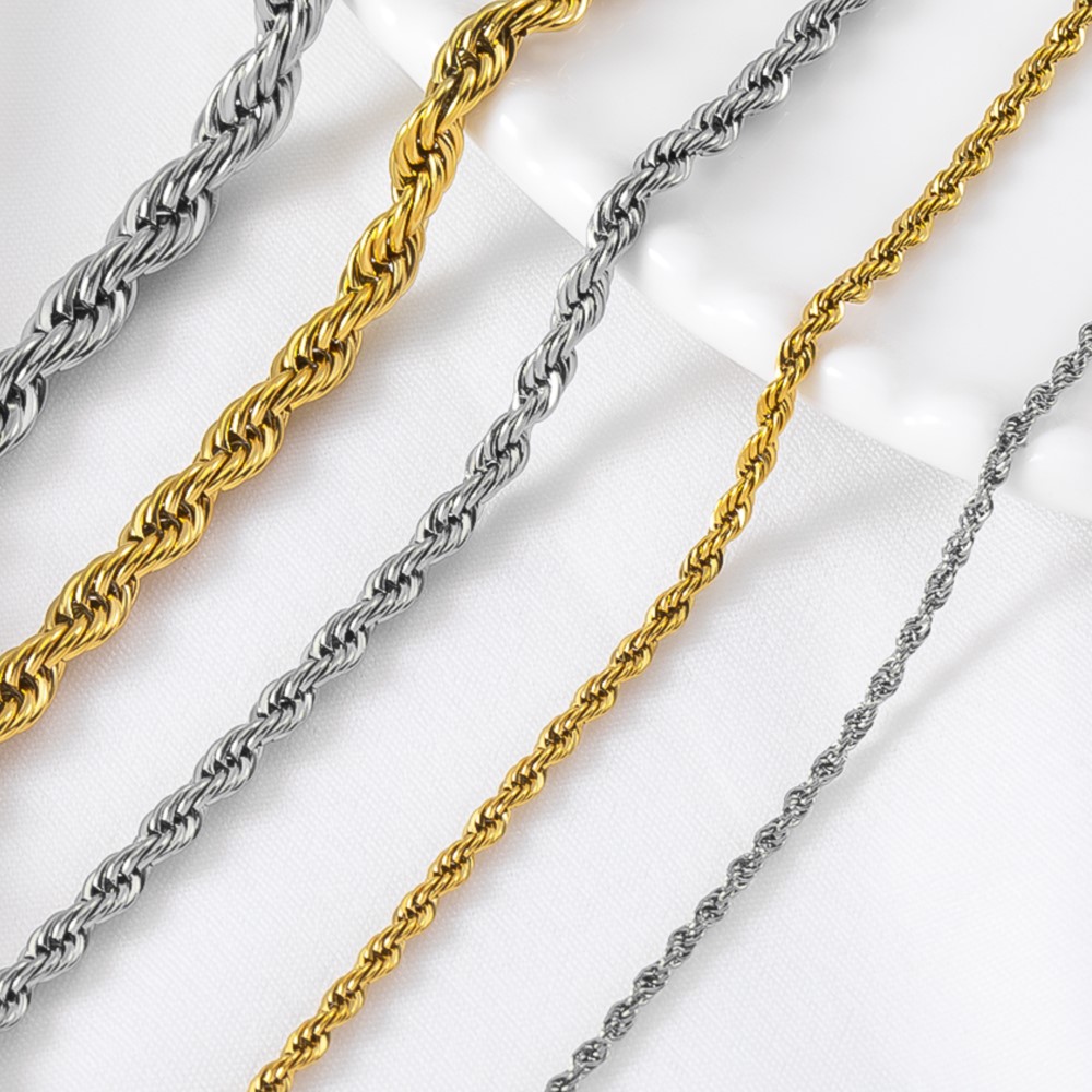 Hip Hop Chain Necklace - Цепочка из нержавеющей стали 0,5/1 метр,