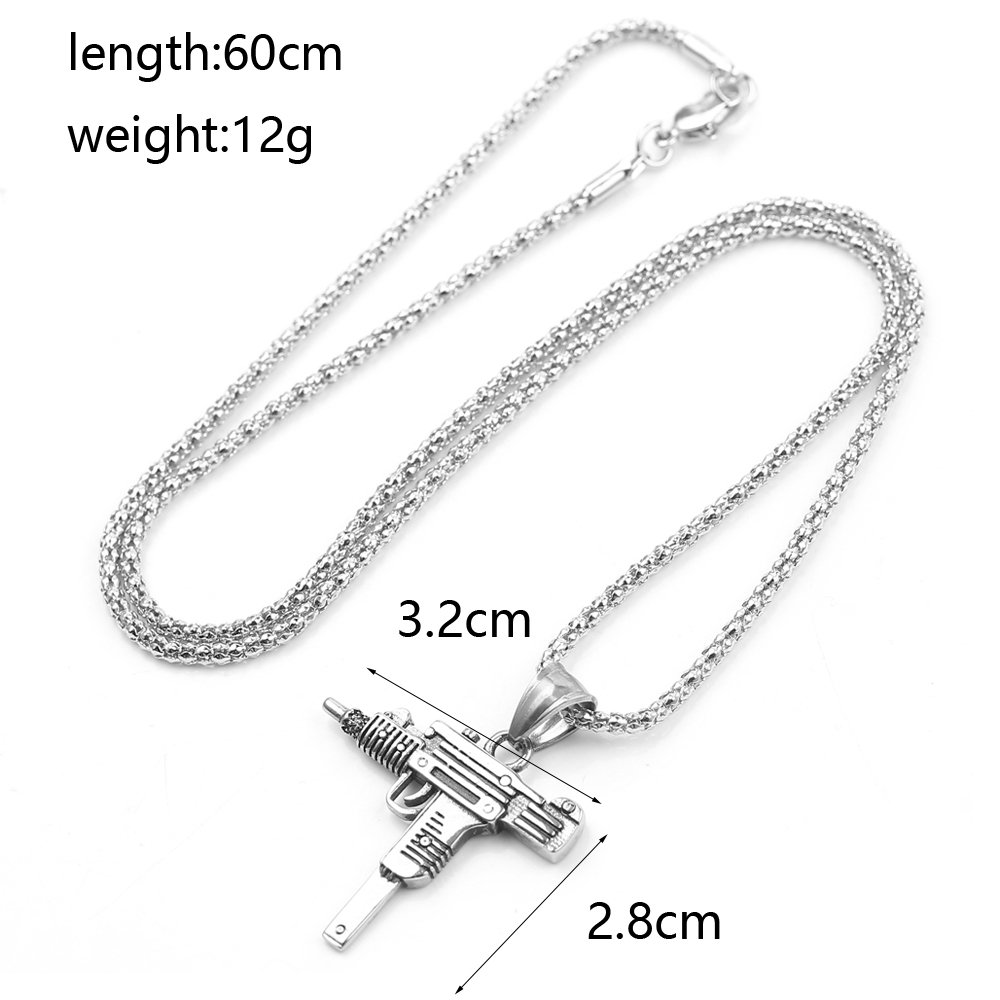 Кулон-подвеска в виде пистолет – обзор и цена Hip Hop Chain Necklace